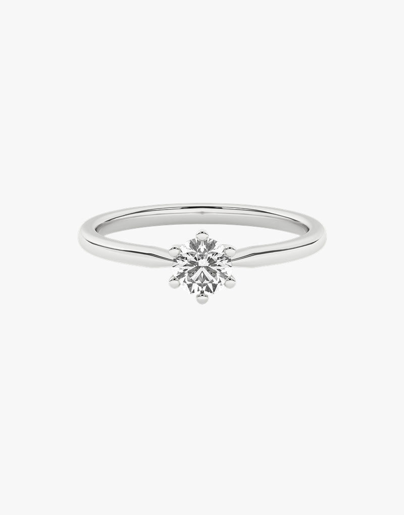 Złoty pierścionek zaręczynowy z brylantem od Venetia Jewels, elegancki i klasyczny design