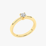 Złoty pierścionek zaręczynowy z brylantem od Venetia Jewels w eleganckim designie