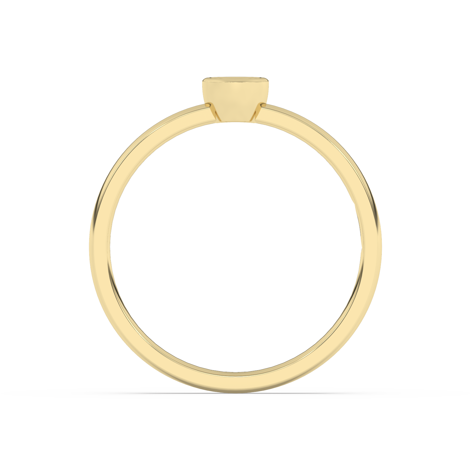 Złoty pierścionek zaręczynowy z brylantem od Venetia Jewels, prosty i elegancki design