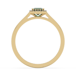 Złoty pierścionek ze szmaragdem, elegancka biżuteria od Venetia Jewels z wykwintnym wykończeniem