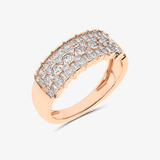 Złoty sygnet z brylantem od Venetia Jewels z eleganckim wzorem diamentowego wykończenia