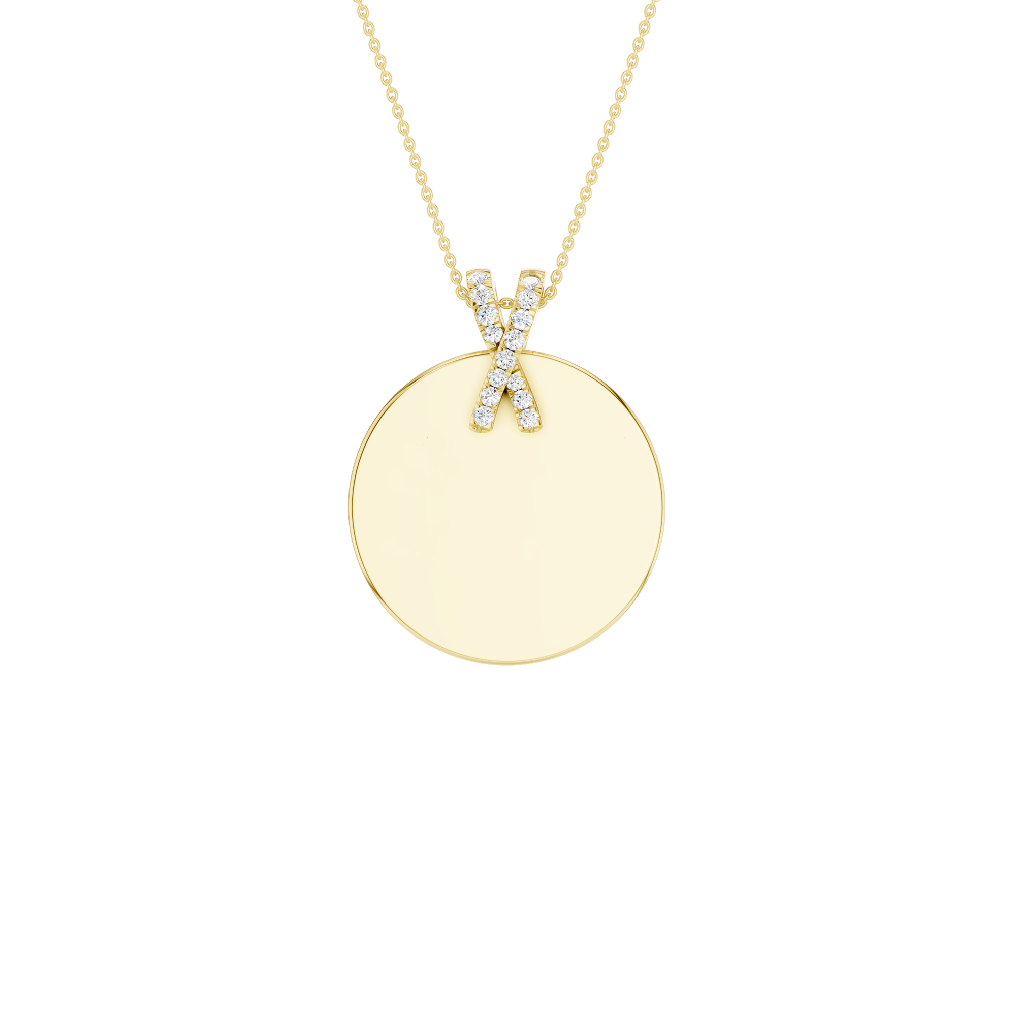 Złoty wisiorek z brylantem od Venetia Jewels, elegancki i nowoczesny design na łańcuszku