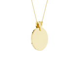 Złoty wisiorek z brylantem na eleganckim łańcuszku, idealny na wyjątkowe okazje