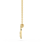 Złota zawieszka z lotosem zawieszona na eleganckim złotym łańcuszku od Venetia Jewels