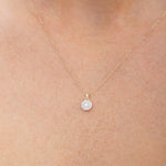 Okrągły Brylantowy Wisiorek Pavé - Venetia Jewels - 14K złoto z brylantami