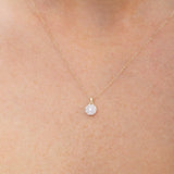 Okrągły Brylantowy Wisiorek Pavé - Venetia Jewels - 14K złoto z brylantami