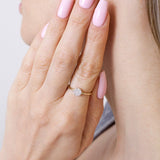 Wyrazisty Pierścionek z Brylantami - Venetia Jewels - 14K złoto z brylantami