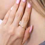 Klasyczny Pierścionek z Pojedynczym Brylantem - Venetia Jewels - 14K złoto z brylantami