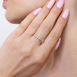 Obrączka z brylantami - Venetia Jewels - 14K złoto z brylantami