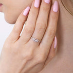 Wyrazisty Pierścionek z Brylantami Pavé - Venetia Jewels - 14K złoto z brylantami