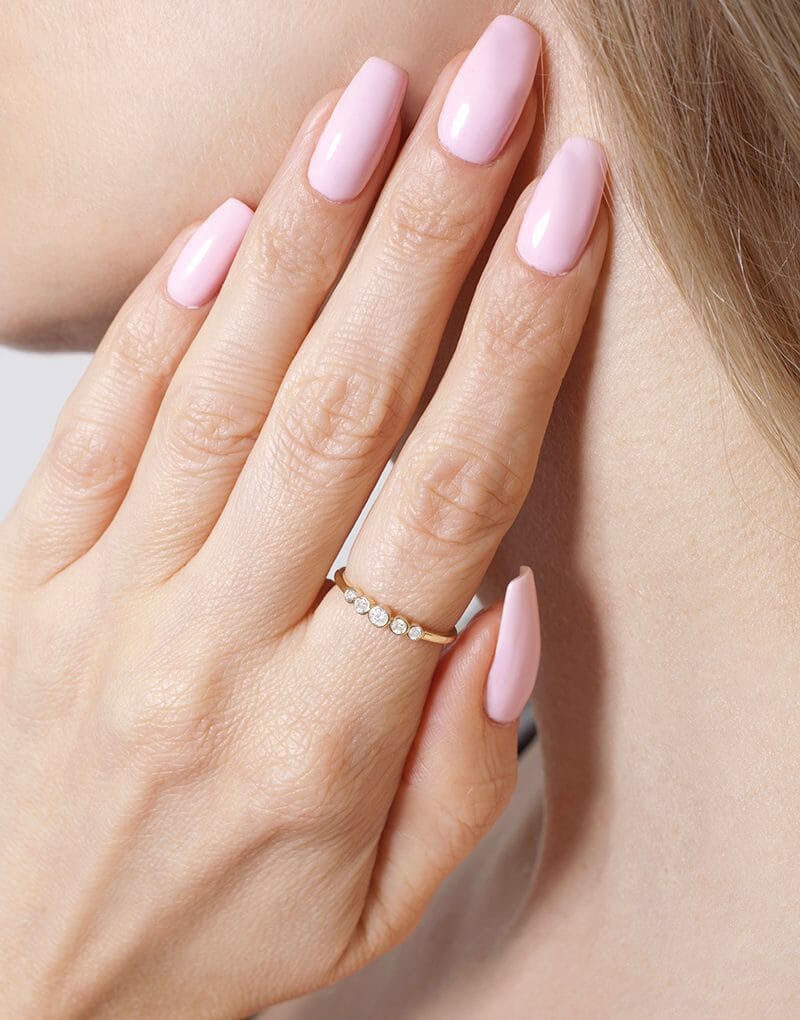 Pierścionek z Brylantami w Pełnej Oprawie - Venetia Jewels - 14K złoto z brylantami