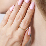 Pierścionek z Brylantami w Pełnej Oprawie - Venetia Jewels - 14K złoto z brylantami