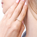 Elegancki Pierścionek z Pojedynczym Brylantem - Venetia Jewels - 14K złoto z brylantami