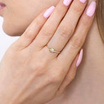 Pierścionek w Kształcie Róży z Brylantami - Venetia Jewels - 14K złoto z brylantami