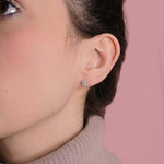 Okrągłe Kolczyki z Brylantami - Venetia Jewels - 14K złoto z brylantami