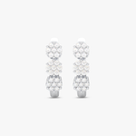 Kolczyki Potrójnym Brylantem - Venetia Jewels - 14K złoto z brylantami