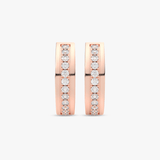 Kształtne Kolczyki z Brylantami - Venetia Jewels - 14K złoto z brylantami