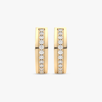 Kształtne Kolczyki z Brylantami - Venetia Jewels - 14K złoto z brylantami