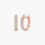 Owalne Kolczyki z Brylantami Różowy - Venetia Jewels - 14K złoto z brylantami