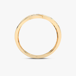 Kręcony Pierścionek z Brylantami - Venetia Jewels - 14K złoto z brylantami