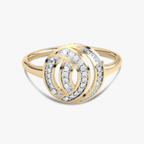 Pierścionek z Brylantowymi Obręczami - Venetia Jewels - 14K złoto z brylantami
