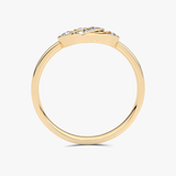 Pierścionek z Brylantowymi Obręczami - Venetia Jewels - 14K złoto z brylantami