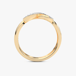 Pierścionek w Kształcie Nieskończoności - Venetia Jewels - 14K złoto z brylantami