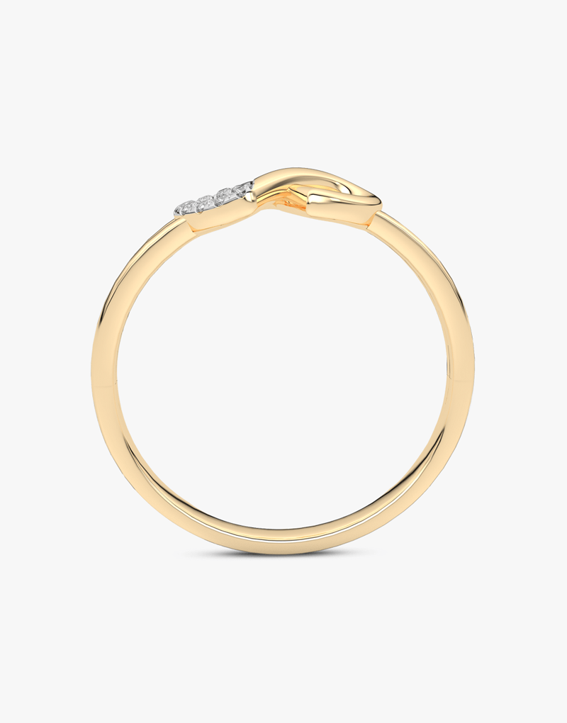 Pierścionek w Kształcie Serca z Brylantami - Venetia Jewels - 14K złoto z brylantami