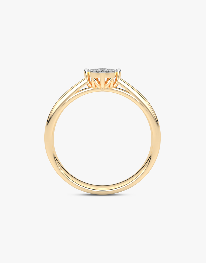 Klasyczny Pierścionek z Brylantami - Venetia Jewels - 14K złoto z brylantami