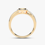 Pierścionek w Kształcie Serca z Brylantami - Venetia Jewels - 14K złoto z brylantami