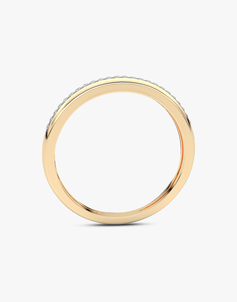 Obrączka z Paskiem Brylantów - Venetia Jewels - 14K złoto z brylantami