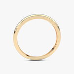 Obrączka z Paskiem Brylantów - Venetia Jewels - 14K złoto z brylantami