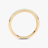 Obrączka z Paskiem Brylantów - Venetia Jewels - 14K złoto z brylantami