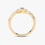 Pierścionek z Brylantowym Sercem - Venetia Jewels - 14K złoto z brylantami