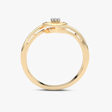 Pierścionek z Brylantowym Sercem - Venetia Jewels - 14K złoto z brylantami