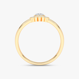 Królewski Pierścionek z Brylantami - Venetia Jewels - 14K złoto z brylantami