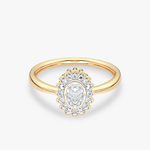 Królewski Pierścionek z Brylantami - Venetia Jewels - 14K złoto z brylantami