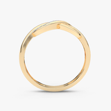 Pierścionek z Motywem Brylantowej Nieskończoności - Venetia Jewels - 14K złoto z brylantami