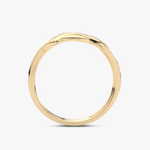 Kręty Pierścionek z Brylantami - Venetia Jewels - 14K złoto z brylantami