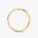 Kręty Pierścionek z Brylantami - Venetia Jewels - 14K złoto z brylantami