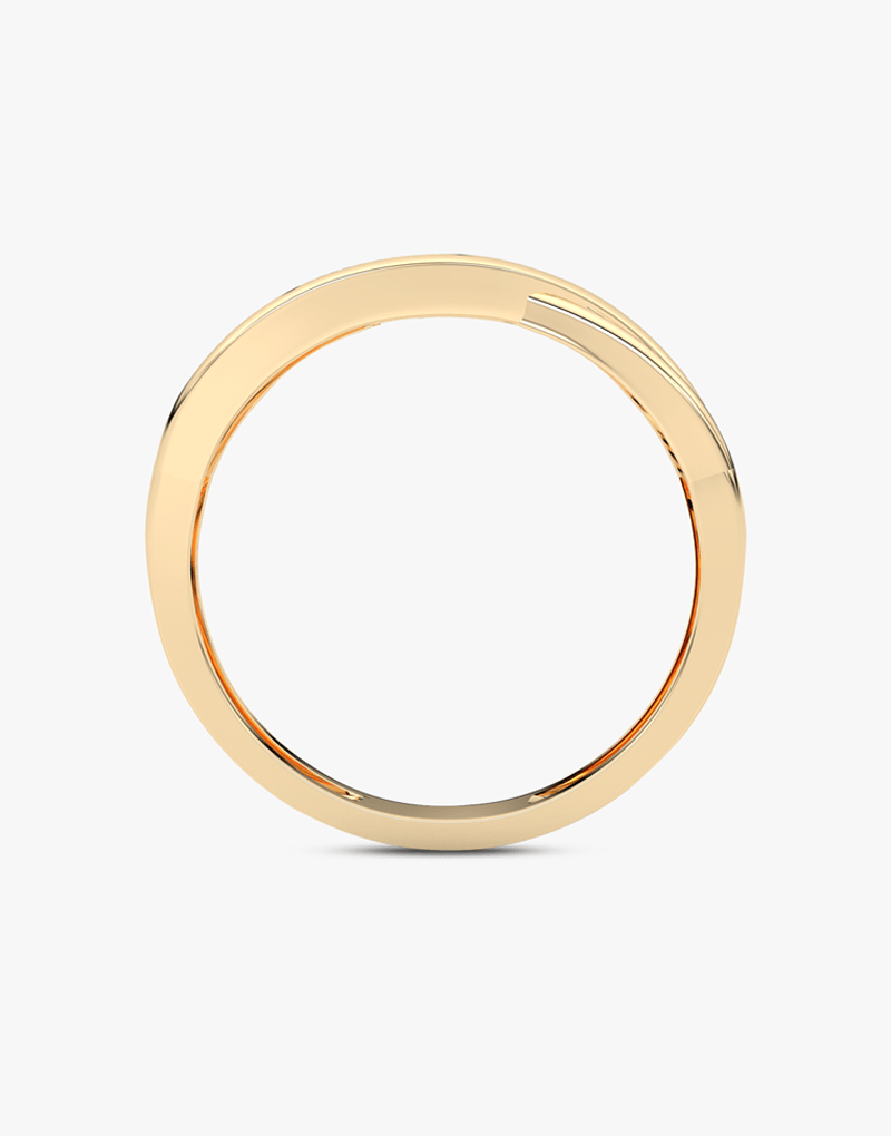 Pierścionek z brylantami 14k od Venetia Jewels w eleganckim, minimalistycznym stylu