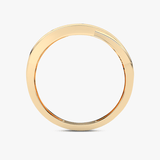 Pierścionek z brylantami 14k od Venetia Jewels w eleganckim, minimalistycznym stylu