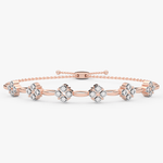 Bransoletka z brylantami od Venetia Jewels w różowym złocie, elegancka i stylowa biżuteria