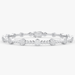 Elegancka bransoletka z brylantami od Venetia Jewels w srebrnym kolorze, idealna na specjalne okazje