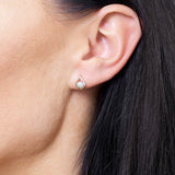 Kolczyki w kształcie łezki z Brylantami, eleganckie i wyszukane, idealne na specjalne okazje