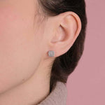 Kwadratowe Kolczyki Z Brylantami od Venetia Jewels w eleganckim stylu