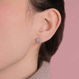 Kwadratowe Kolczyki Z Brylantami od Venetia Jewels w eleganckim stylu