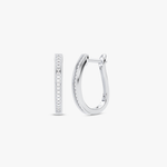 Eleganckie kolczyki z brylantami od Venetia Jewels w kształcie prostokątnych wstawek