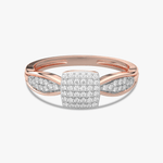 Pierścionek Venetia Jewels VCR-13000 z diamentami w białym i różowym złocie