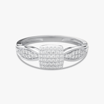 Pierścionek Venetia Jewels VCR-13000 z błyszczącymi diamentami w srebrnej oprawie